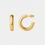 Kolczyki Damskie Koła Chunky 14K - PION