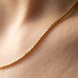 Łańcuszek Damski Złoty 14K Kostka - PION