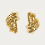 Kolczyki Damskie Sztyfty Pozłacane 18K - PION